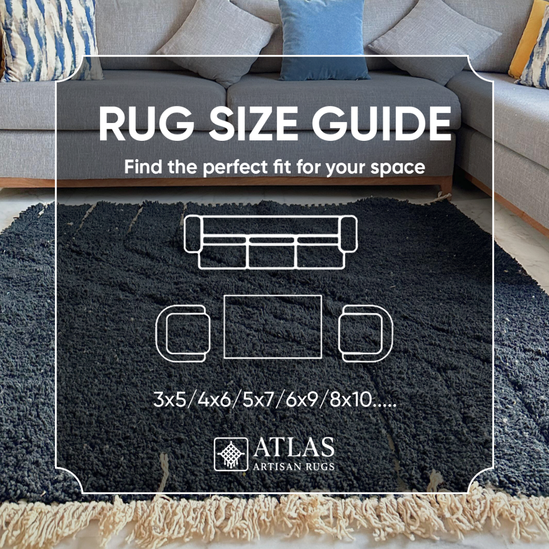 Handmade Black And Beige Moroccan Rug | Modern Textured Wool Carpet | Berber Abstract Area Rug | Unique Handwoven Home Decor