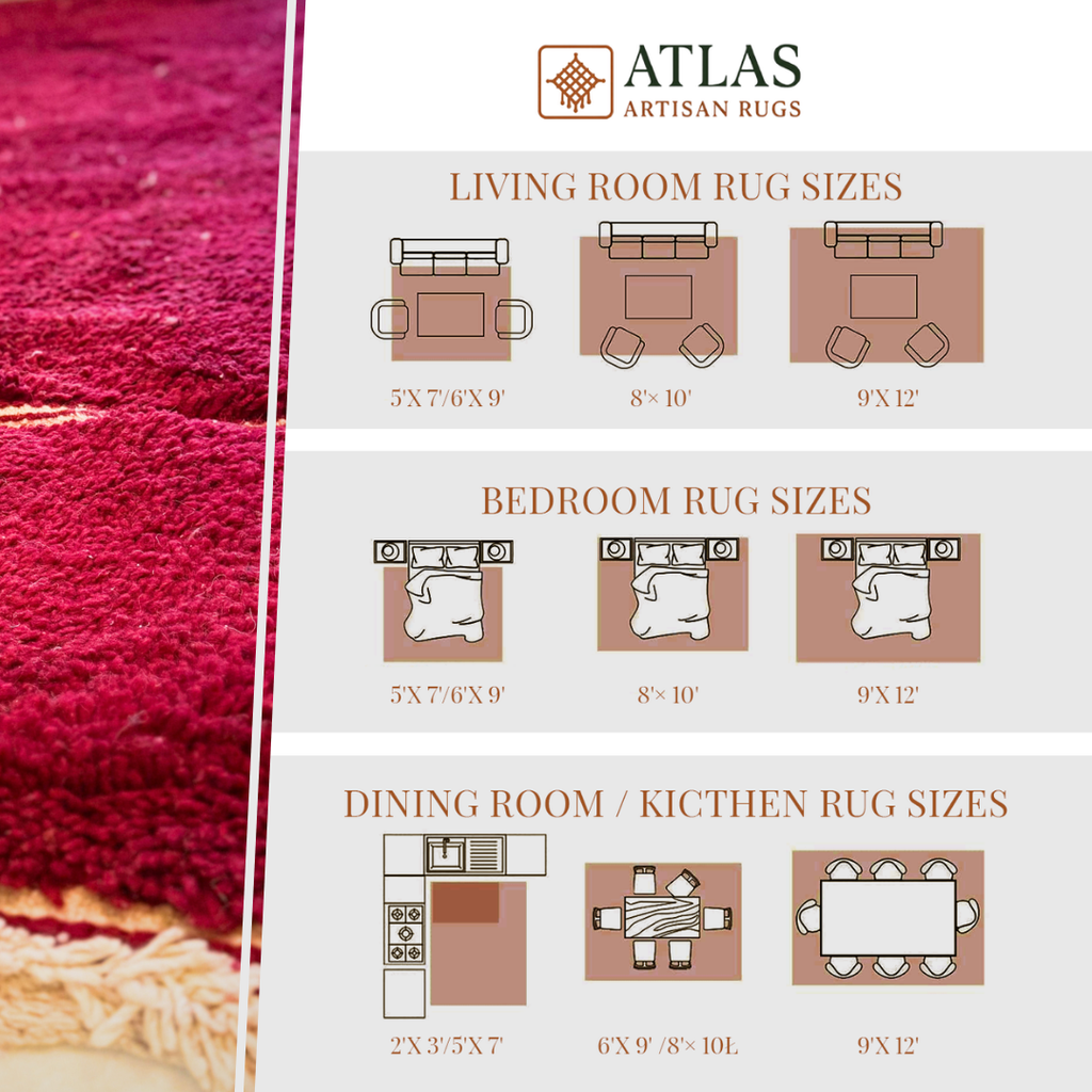 Handmade Red Moroccan Rug | Modern Textured Wool Carpet | Berber Abstract Area Rug | Unique Handwoven Home Decor