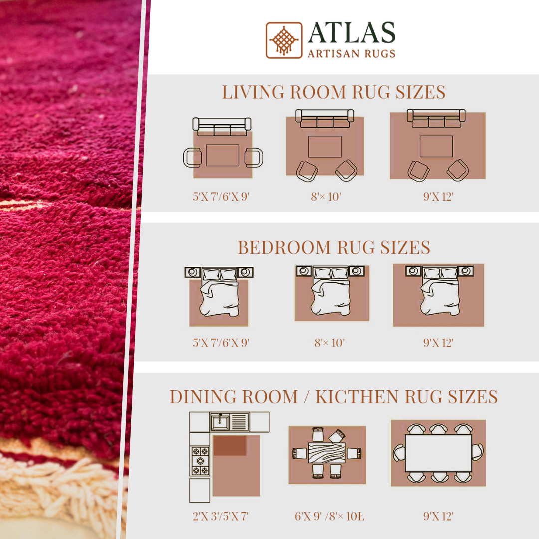 Handmade Red Moroccan Rug | Modern Textured Wool Carpet | Berber Abstract Area Rug | Unique Handwoven Home Decor