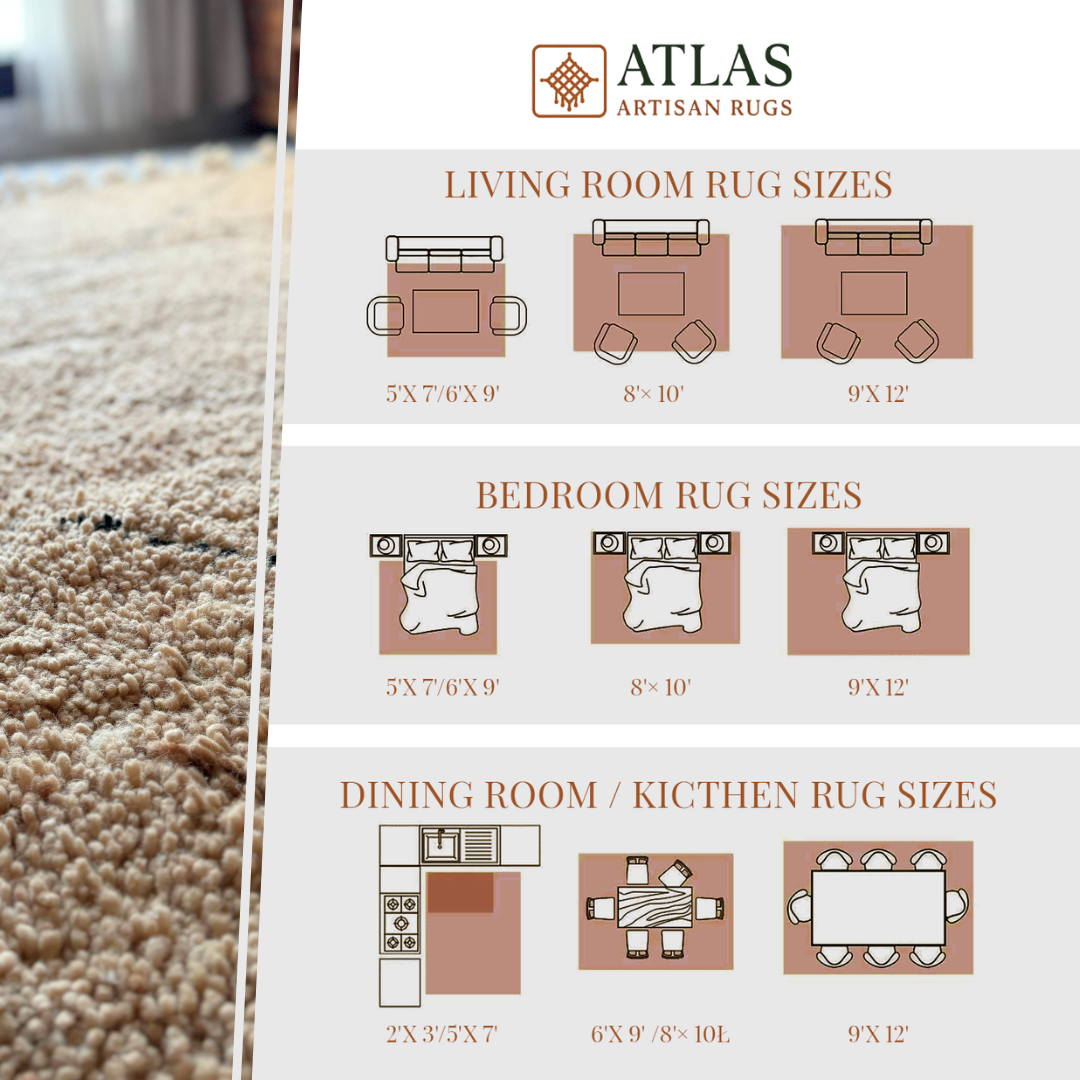 Handmade Caramel Beige Moroccan Rug | Modern Textured Wool Carpet | Berber Abstract Area Rug | Unique Handwoven Home Decor