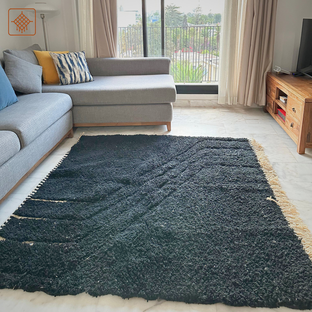 Handwoven Moroccan Wool Rug – Terracotta Red Geometric Design | Atlas Artisan Rugs