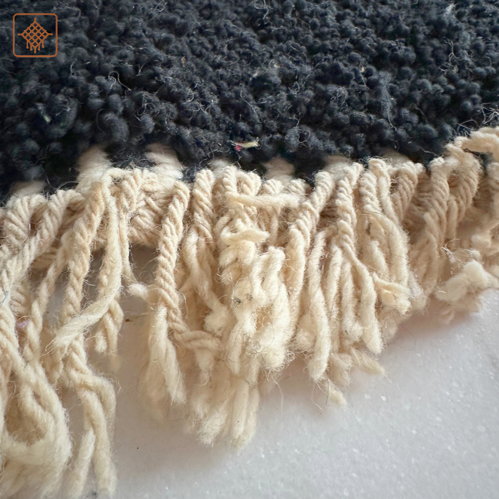 Handwoven Moroccan Wool Rug – Terracotta Red Geometric Design | Atlas Artisan Rugs