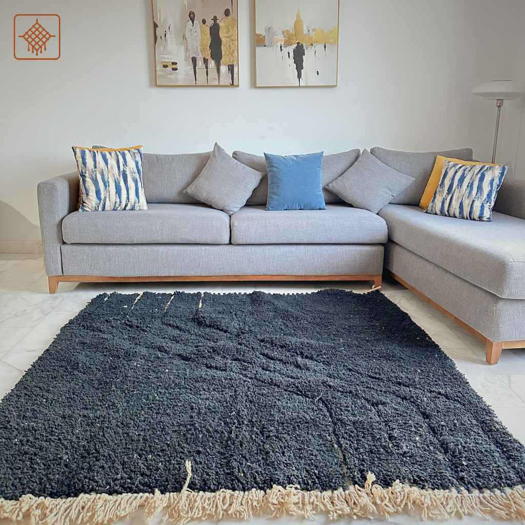 Handwoven Moroccan Wool Rug – Terracotta Red Geometric Design | Atlas Artisan Rugs